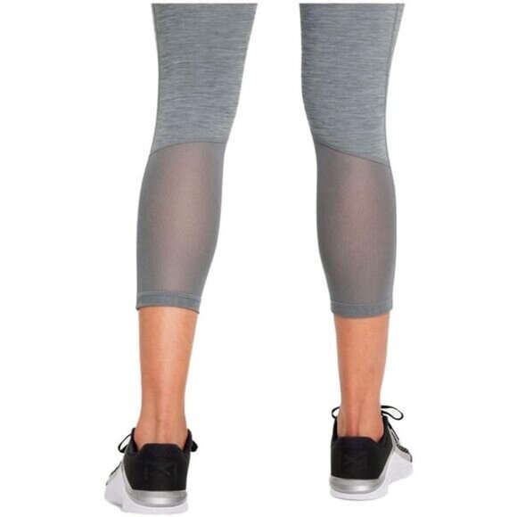 NWT NIKE Pro 365 Women's Mid-Rise Crop Leggings Size Small Smoke Grey / Heather - Picture 5 of 10